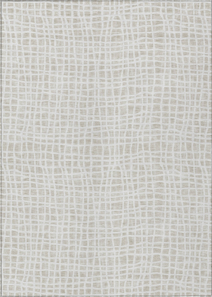 Piper Looms Chantille Stripes ACN729 Ivory Machine Washable Area Rug main image