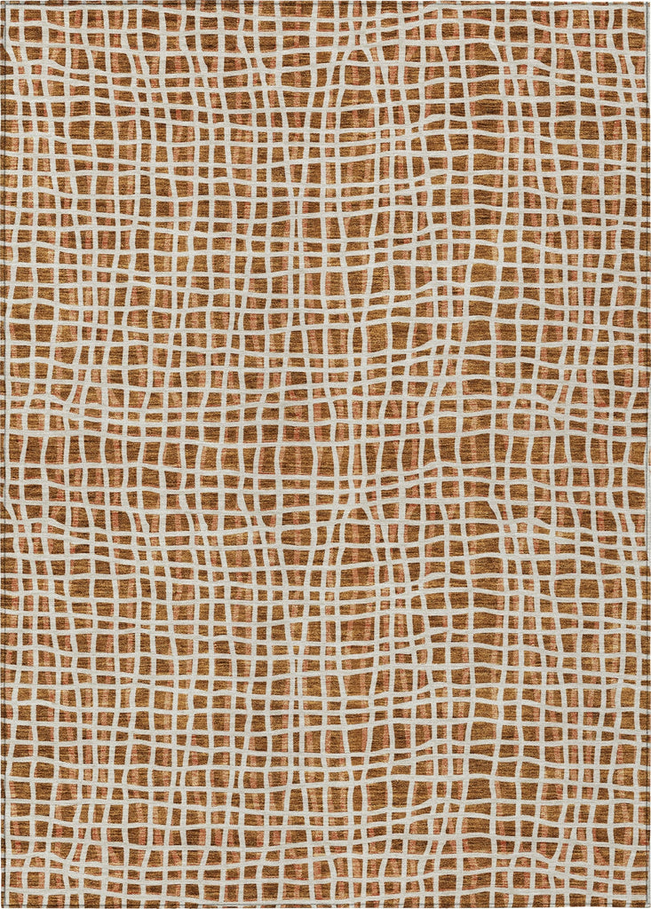 Piper Looms Chantille Stripes ACN729 Paprika Machine Washable Area Rug main image