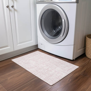Piper Looms Chantille Stripes ACN729 Pink Machine Washable Area Rug Scatter Lifestyle Image Feature