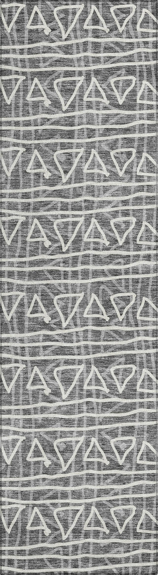 Piper Looms Chantille Bohemian ACN730 Charcoal Machine Washable Area Rug Runner Main Image