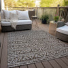 Piper Looms Chantille Bohemian ACN730 Chocolate Machine Washable Area Rug Outdoor Lifestyle Image Feature