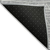 Piper Looms Chantille Bohemian ACN730 Gray Machine Washable Area Rug Backing Image