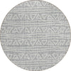 Piper Looms Chantille Bohemian ACN730 Gray Machine Washable Area Rug Round Main Image