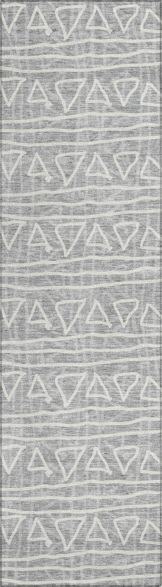 Piper Looms Chantille Bohemian ACN730 Gray Machine Washable Area Rug Runner Main Image