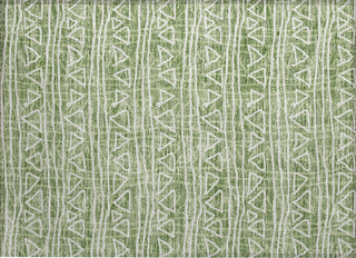Piper Looms Chantille Bohemian ACN730 Green Machine Washable Area Rug Scatter Main Image