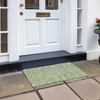 Piper Looms Chantille Bohemian ACN730 Green Machine Washable Area Rug Scatter Outdoor Lifestyle Image Feature