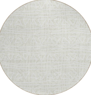 Piper Looms Chantille Bohemian ACN730 Ivory Machine Washable Area Rug Round Main Image