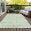 Piper Looms Chantille Bohemian ACN730 Mint Machine Washable Area Rug Outdoor Lifestyle Image Feature