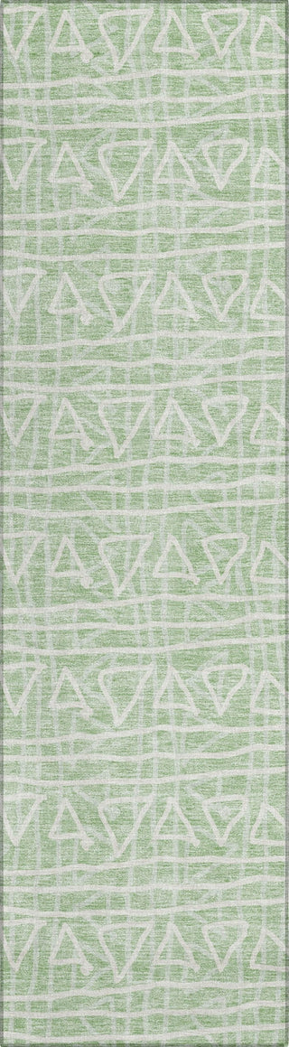 Piper Looms Chantille Bohemian ACN730 Mint Machine Washable Area Rug Runner Main Image