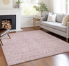Piper Looms Chantille Bohemian ACN730 Pink Machine Washable Area Rug Lifestyle Image Feature