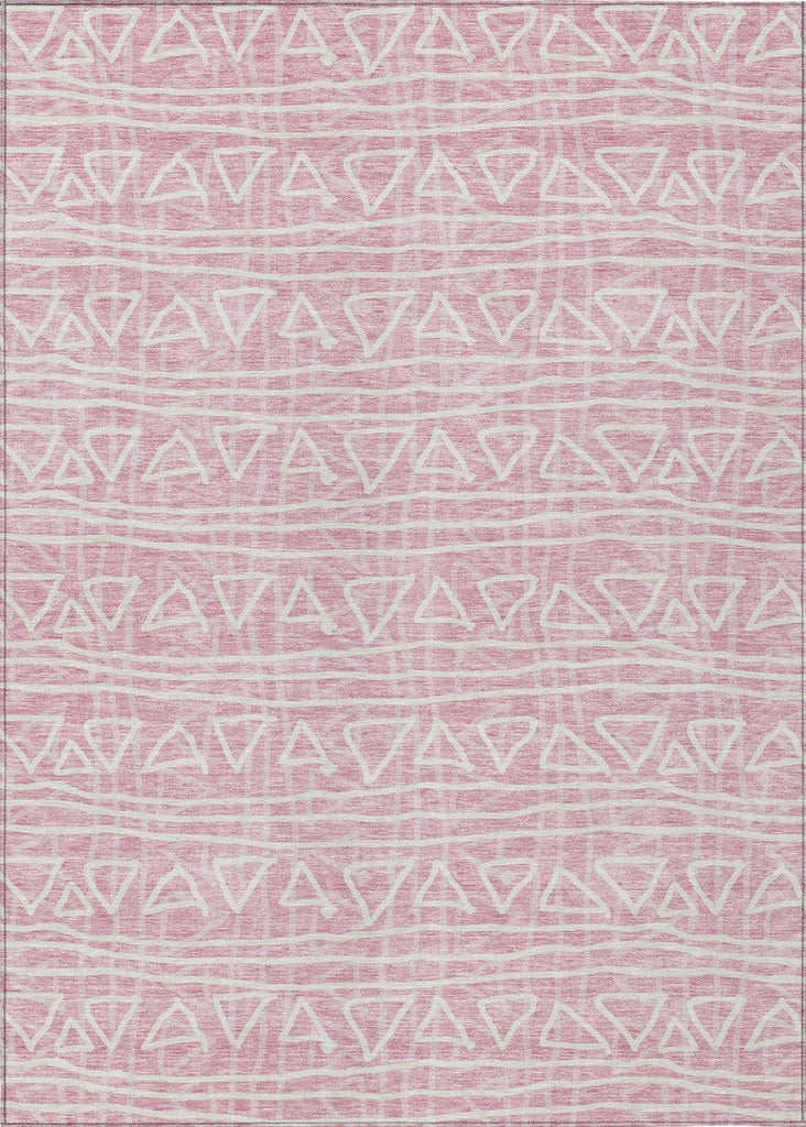 Piper Looms Chantille Bohemian ACN730 Pink Machine Washable Area Rug main image