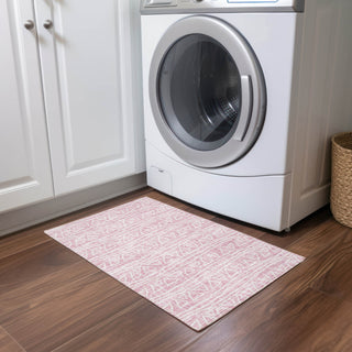 Piper Looms Chantille Bohemian ACN730 Pink Machine Washable Area Rug Scatter Lifestyle Image Feature