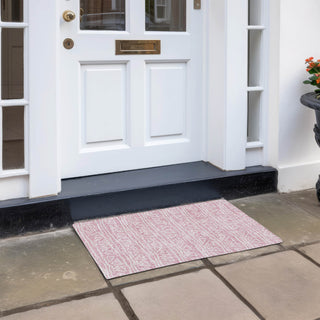 Piper Looms Chantille Bohemian ACN730 Pink Machine Washable Area Rug Scatter Outdoor Lifestyle Image Feature