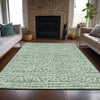 Piper Looms Chantille Bohemian ACN730 Sage Machine Washable Area Rug Lifestyle Image Feature