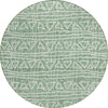 Piper Looms Chantille Bohemian ACN730 Sage Machine Washable Area Rug Round Main Image