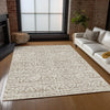 Piper Looms Chantille Bohemian ACN730 Taupe Machine Washable Area Rug Lifestyle Image Feature