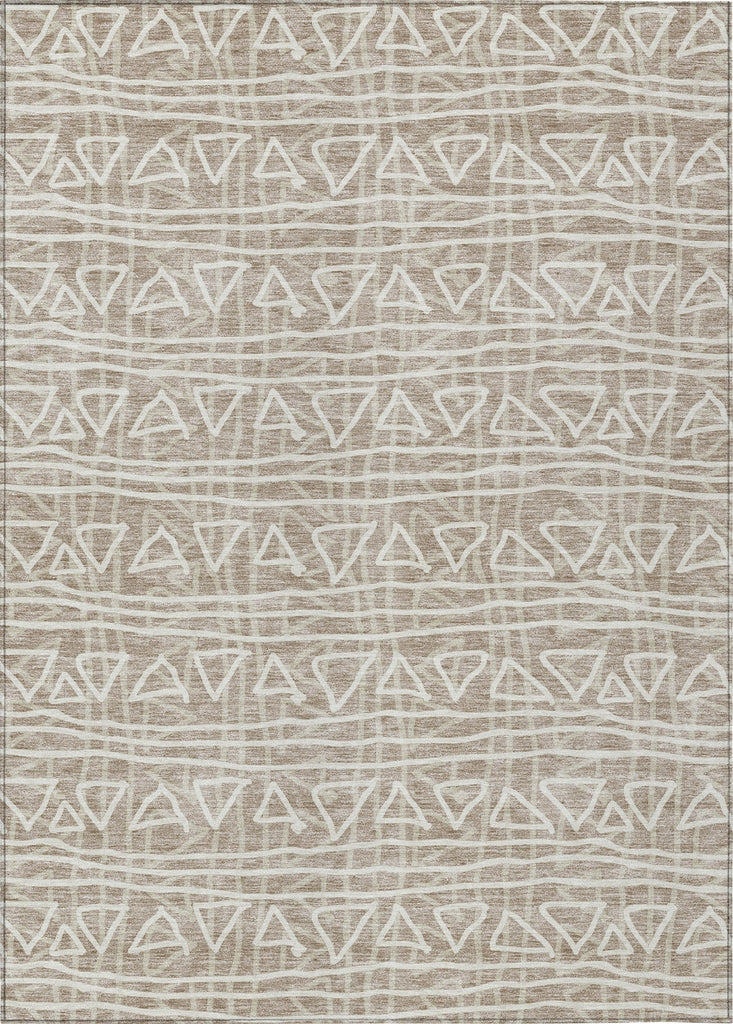 Piper Looms Chantille Bohemian ACN730 Taupe Machine Washable Area Rug main image