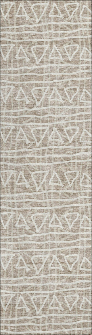 Piper Looms Chantille Bohemian ACN730 Taupe Machine Washable Area Rug Runner Main Image