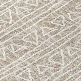 Piper Looms Chantille Bohemian ACN730 Taupe Machine Washable Area Rug Swatch Image