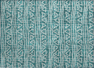 Piper Looms Chantille Bohemian ACN730 Teal Machine Washable Area Rug Scatter Main Image
