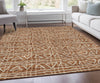 Piper Looms Chantille Bohemian ACN730 Terracotta Machine Washable Area Rug Lifestyle Image Feature