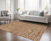 Piper Looms Chantille Bohemian ACN730 Terracotta Machine Washable Area Rug Lifestyle Image Feature