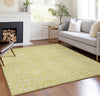 Piper Looms Chantille Bohemian ACN730 Yellow Machine Washable Area Rug Lifestyle Image Feature