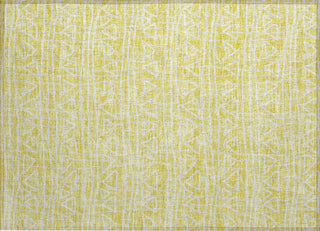 Piper Looms Chantille Bohemian ACN730 Yellow Machine Washable Area Rug Scatter Main Image