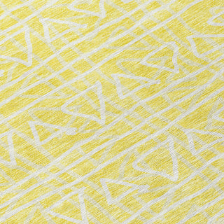 Piper Looms Chantille Bohemian ACN730 Yellow Machine Washable Area Rug Swatch Image