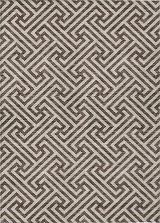 Piper Looms Chantille Geometric ACN731 Brown Machine Washable Area Rug main image