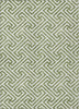 Piper Looms Chantille Geometric ACN731 Green Machine Washable Area Rug main image