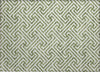 Piper Looms Chantille Geometric ACN731 Green Machine Washable Area Rug Scatter Main Image