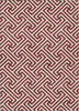 Piper Looms Chantille Geometric ACN731 Merlot Machine Washable Area Rug main image