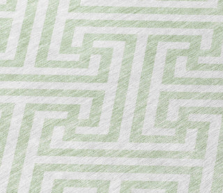 Piper Looms Chantille Geometric ACN731 Mint Machine Washable Area Rug Swatch Image