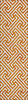 Piper Looms Chantille Geometric ACN731 Orange Machine Washable Area Rug Runner Main Image