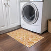 Piper Looms Chantille Geometric ACN731 Orange Machine Washable Area Rug Scatter Lifestyle Image Feature