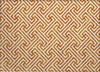 Piper Looms Chantille Geometric ACN731 Orange Machine Washable Area Rug Scatter Main Image