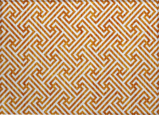 Piper Looms Chantille Geometric ACN731 Orange Machine Washable Area Rug Scatter Main Image