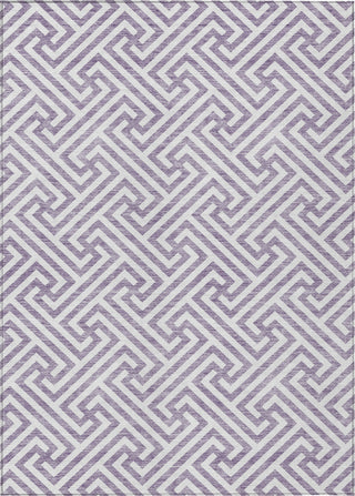 Piper Looms Chantille Geometric ACN731 Purple Machine Washable Area Rug main image