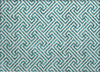 Piper Looms Chantille Geometric ACN731 Teal Machine Washable Area Rug Scatter Main Image