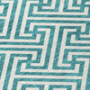 Piper Looms Chantille Geometric ACN731 Teal Machine Washable Area Rug Swatch Image