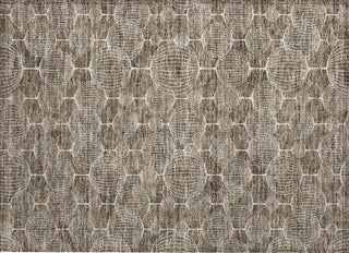 Piper Looms Chantille Geometric ACN732 Chocolate Machine Washable Area Rug Scatter Main Image