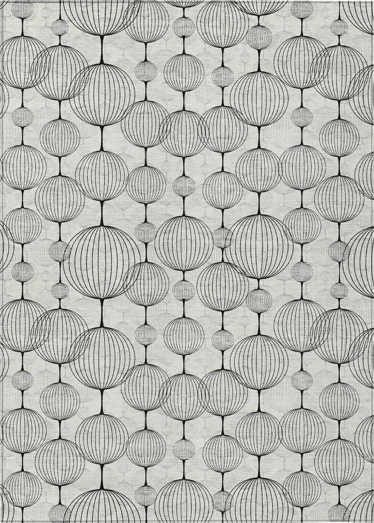 Piper Looms Chantille Geometric ACN732 Graphite Machine Washable Area Rug main image