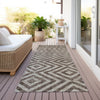 Piper Looms Chantille Geometric ACN733 Brown Machine Washable Area Rug Runner Outdoor Lifestyle Image Feature