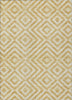 Piper Looms Chantille Geometric ACN733 Gold Machine Washable Area Rug main image