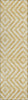 Piper Looms Chantille Geometric ACN733 Gold Machine Washable Area Rug Runner Main Image
