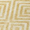 Piper Looms Chantille Geometric ACN733 Gold Machine Washable Area Rug Swatch Image