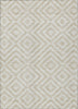 Piper Looms Chantille Geometric ACN733 Ivory Machine Washable Area Rug main image