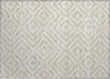 Piper Looms Chantille Geometric ACN733 Ivory Machine Washable Area Rug Scatter Main Image