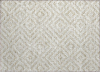 Piper Looms Chantille Geometric ACN733 Ivory Machine Washable Area Rug Scatter Main Image
